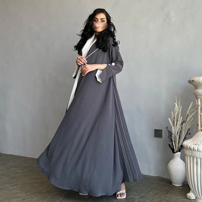 Eid Muslim Abaya for Women Party Dresses Jalabiya pleated abayas Ramadan Morocco Dubai Kaftan Islam Vestidos Arab Long Robe 2023--Color: wine red