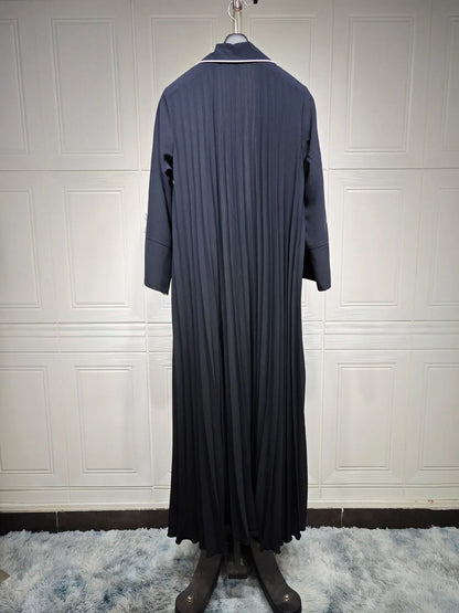 Eid Muslim Abaya for Women Party Dresses Jalabiya pleated abayas Ramadan Morocco Dubai Kaftan Islam Vestidos Arab Long Robe 2023--Color: wine red