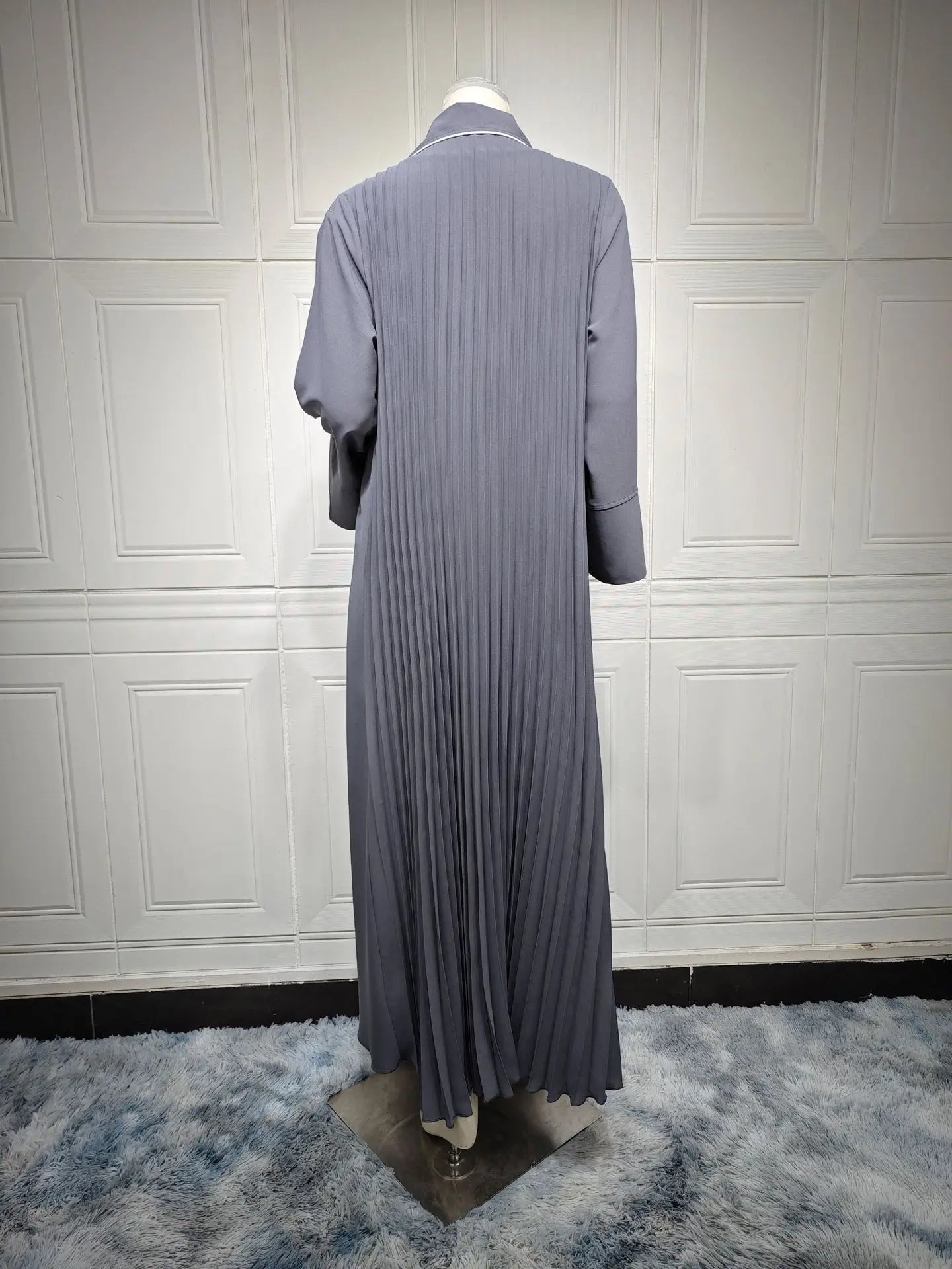 Eid Muslim Abaya for Women Party Dresses Jalabiya pleated abayas Ramadan Morocco Dubai Kaftan Islam Vestidos Arab Long Robe 2023--Color: wine red