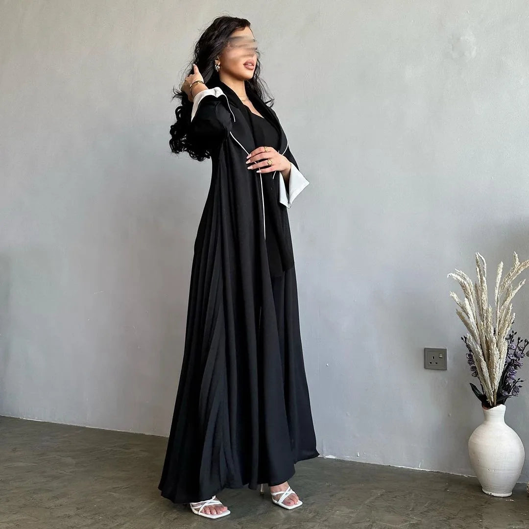 Eid Muslim Abaya for Women Party Dresses Jalabiya pleated abayas Ramadan Morocco Dubai Kaftan Islam Vestidos Arab Long Robe 2023--Color: wine red