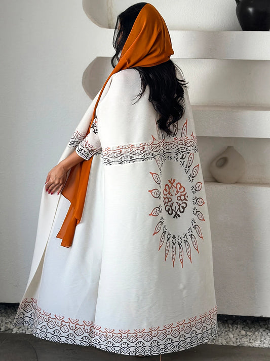 Eid Abaya Dubai Luxury For Women Miyake Pleated Plus Size Middle Eastern Clothing Long Sleeve Coat With Belt Female Formal Robe--Color: White