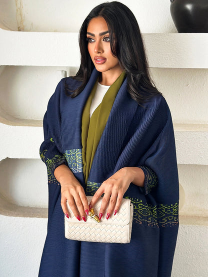Eid Abaya Dubai Luxury For Women Miyake Pleated Plus Size Middle Eastern Clothing Long Sleeve Coat With Belt Female Formal Robe--Color: White