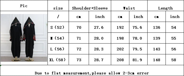 Open Abaya Dubai Embroidery Muslim Hijab Dress Women Islam Clothing Turkey Kaftan Kimono Jalabiya Kebaya Caftan Marocain Femme--Color: Red Abaya